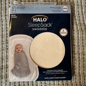 Halo sleep sack, newborn. Swaddle arms in or out.